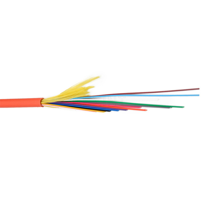 Câble optique d'intérieur FTTH 4 de fibre multimode de GJFJV noyau 6 8 12