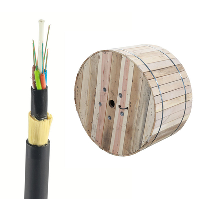 Câble à fibres optiques 24 de fibre de gaine de double d'ADSS 48 96 câble du noyau FTTH