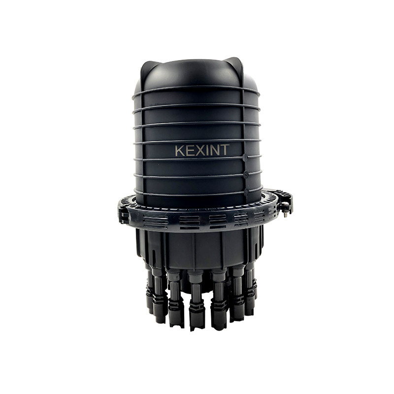 2 dans 16 hors 96 du corps de boîte optique de noir de la fermeture KEXINT KXT-M-16 FTTH d'épissure de fibre de noyaux